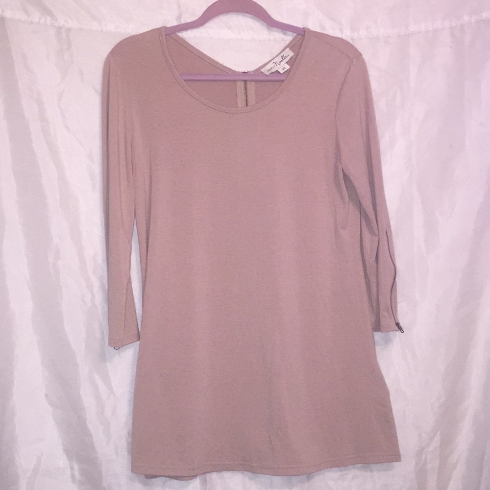 Simply Noelle ❤️ zipper long sleeved tunic Sz S/M